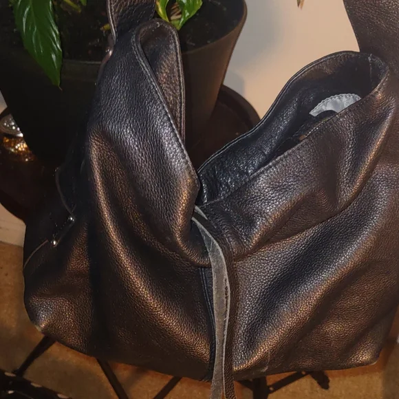 Aimee Kestenberg Black Pebbled Leather Hobo Bag - Picture 2 of 14